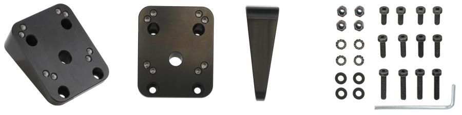 Brodit Verdickungsplatte 15° 50x60x5-21mm-aluminium