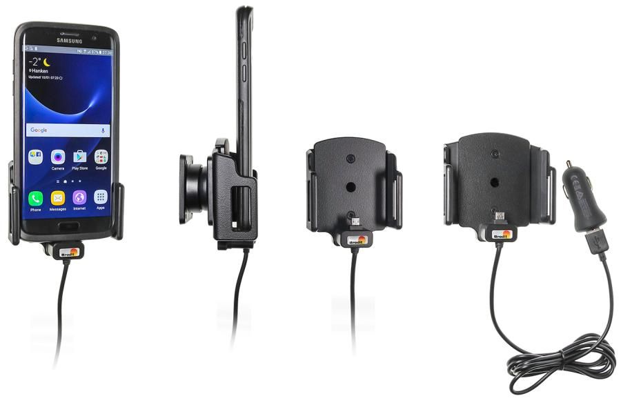Brodit AH micro-usb verstelb. b.62-77/d12-16 mm USB zig.st.