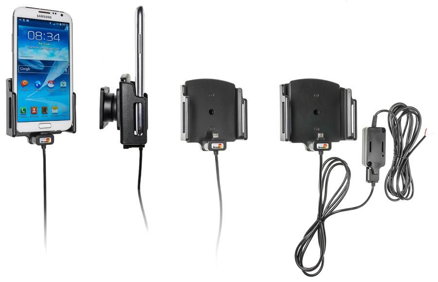Brodit Festeinbau Halterung m-usb verstelb. 75-89/9-13mm