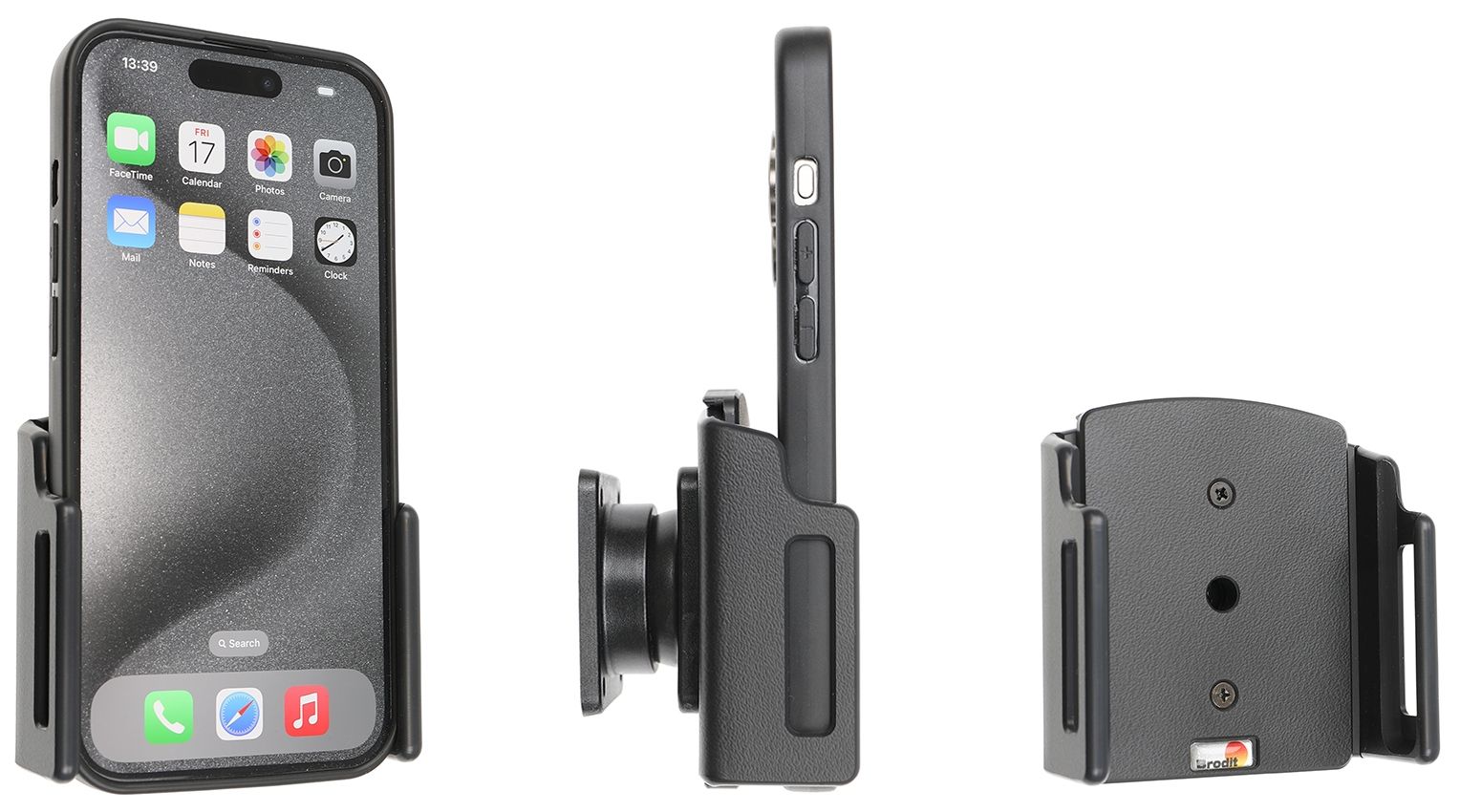 Brodit einstellbare Halter Apple iPh.15/15Pro 70-83/8-12mm