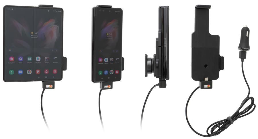 Brodit Aktive Halter Samsung Z Fold4 5G USB zig.steck.