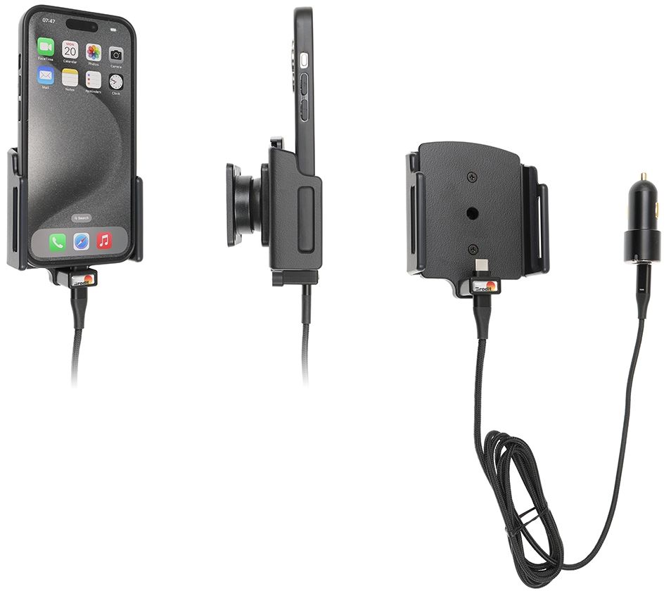 Brodit einstellbar(70-83/8-12mm)  iPh.15 /Pro Ma USB sig