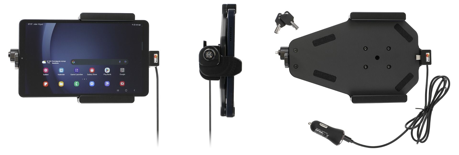 Brodit Aktive Halter Samsung Tab A9/A11  USB zig.st. Schloss