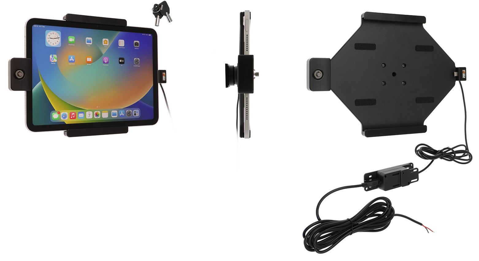 Brodit Halterung mit Festeinbaukabel Apple iPad 10th Gen.