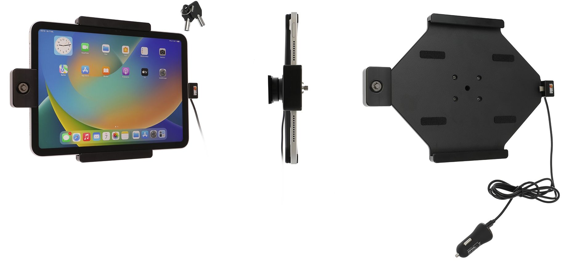Brodit AH Apple iPad 10 th gen. USB zig.stecker Schloss