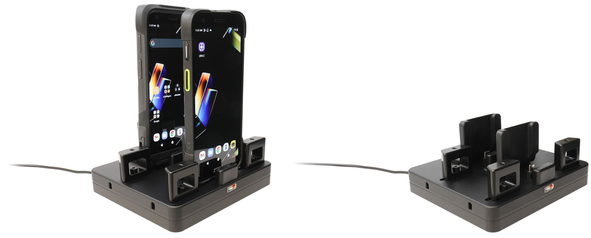 Brodit ProAdapt desktop charging cradle -2-slot USB-C screws