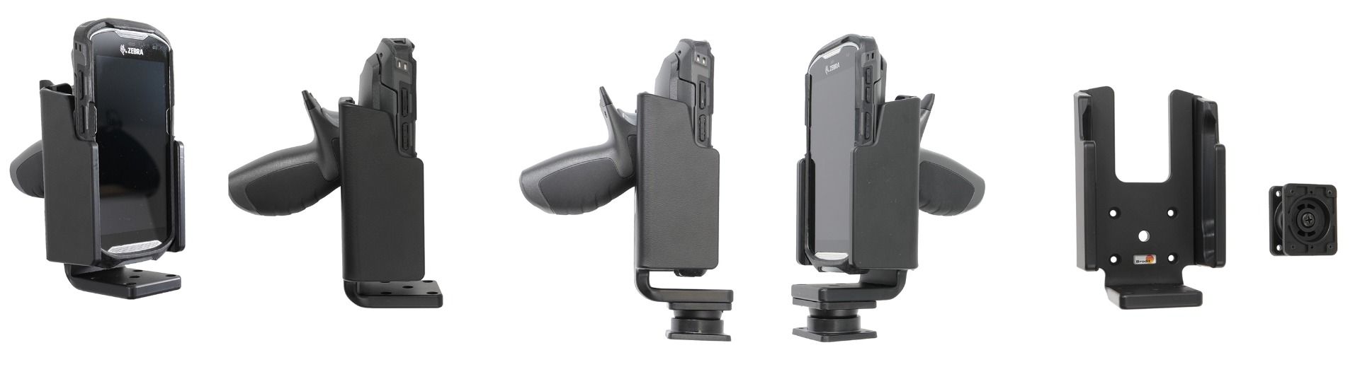 Brodit Halterung Zebra TC51/T56 mit pistol grip-face up