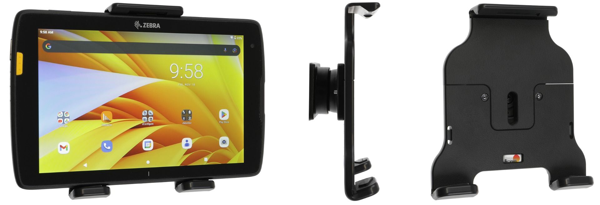 Brodit Halter einstellbar Tablet 120-135mm/ max 9mm dikte