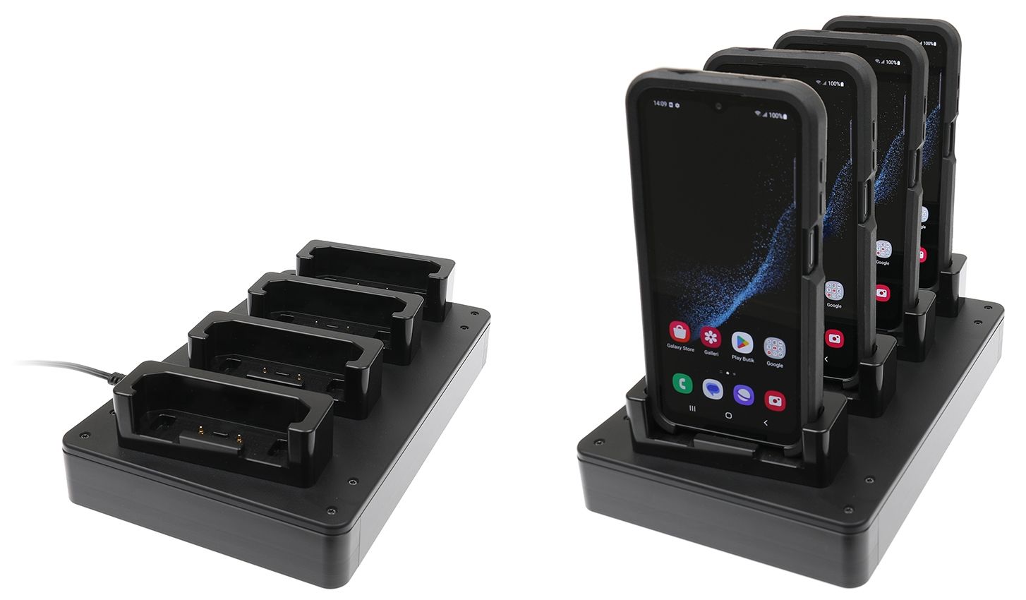 Brodit 4 pcs table multi charger-Xcover 6 Pro mit uniVERSE