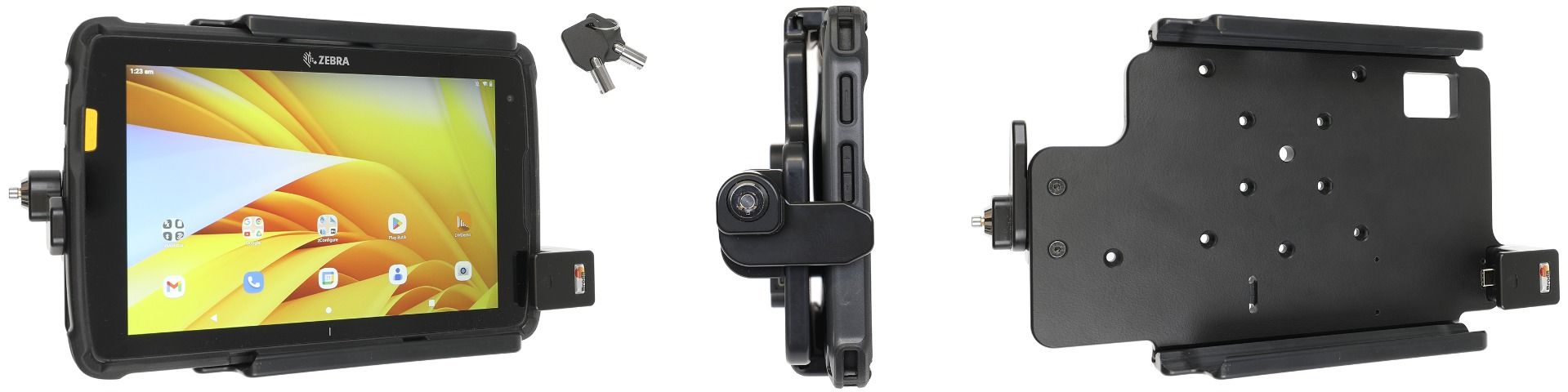 Brodit Halterung Zebra ET40/45 8" with keylock/ USB-C 3.1