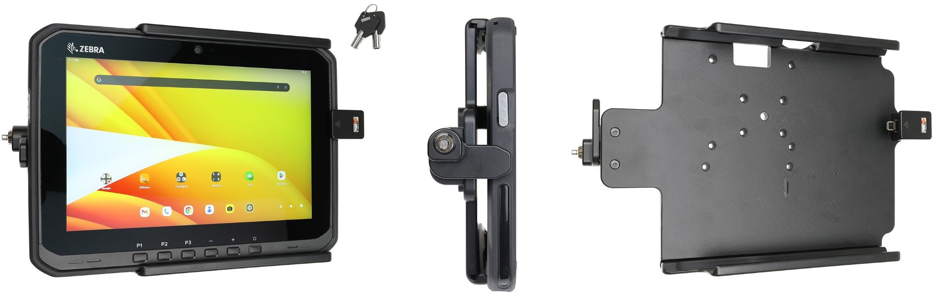 Brodit Halterung Zebra ET60/65 with keylock/ USB-C 3.1