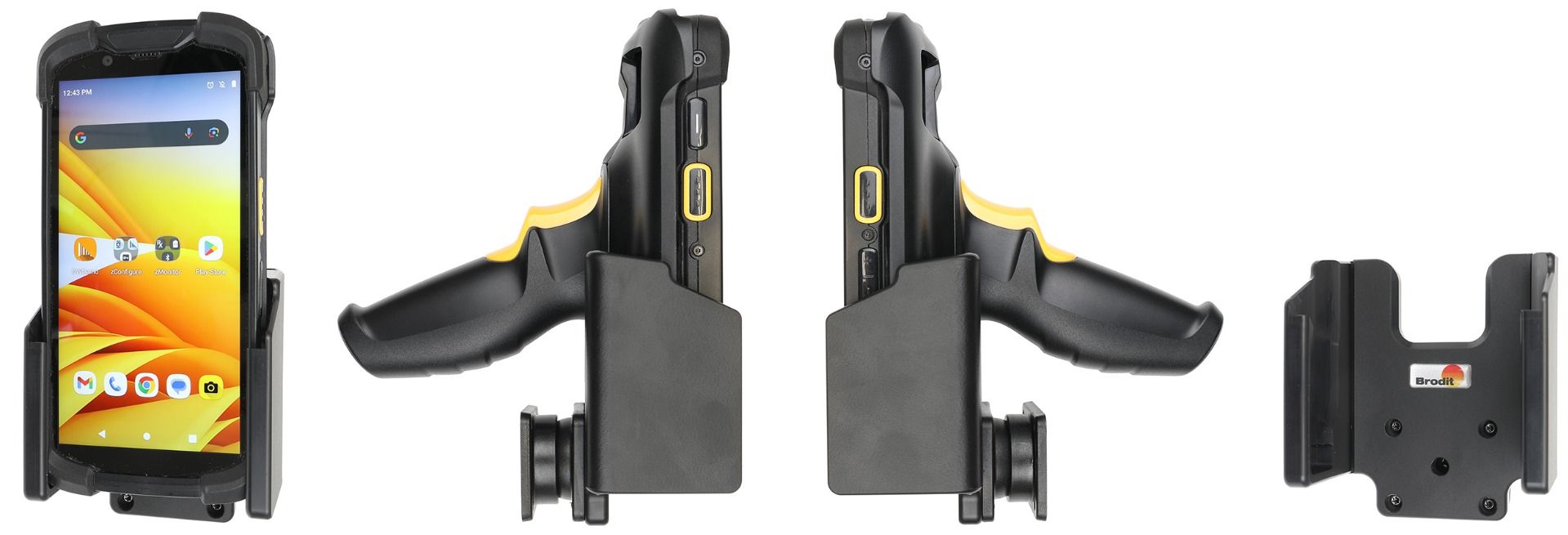 Brodit Halterung Zebra TC73/TC78 mit Pistolengriff