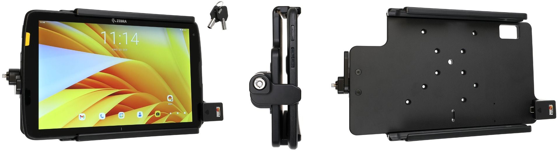 Brodit Halterung Zebra ET40/45 10" keylock/ usbC 3.1/VESA