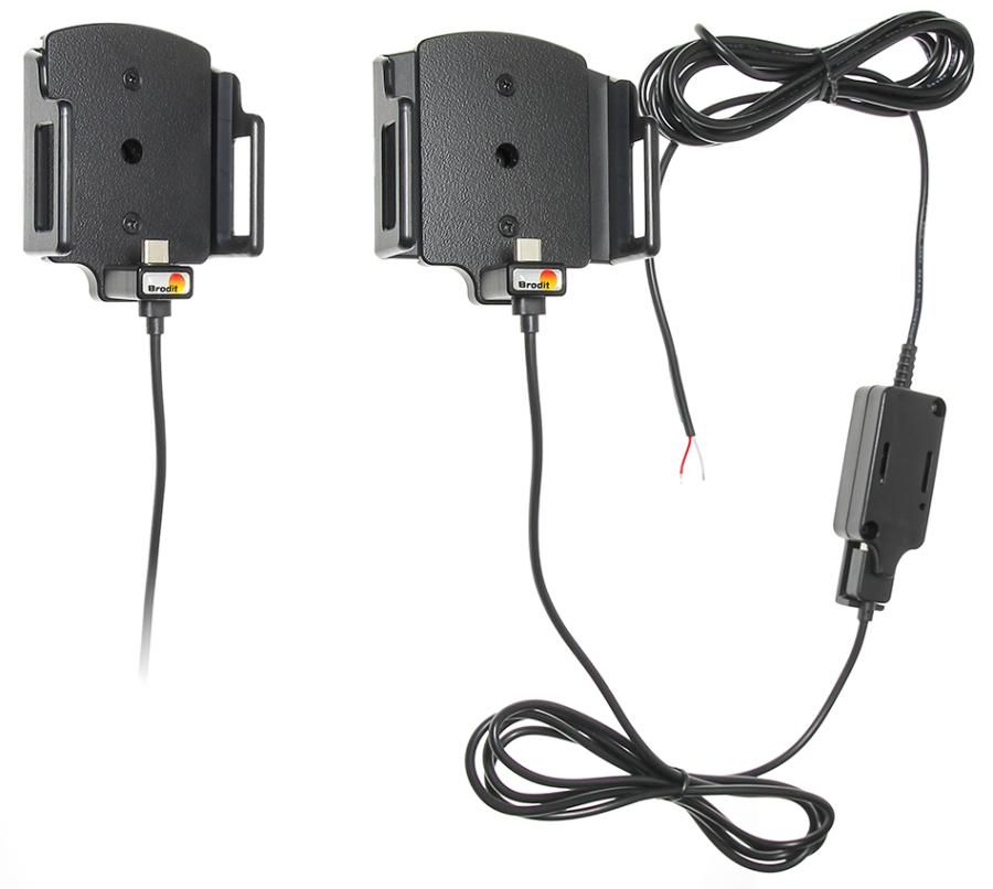 Brodit Festeinbau Halterung USB-C verstelb. 62-77/d9-13 mm