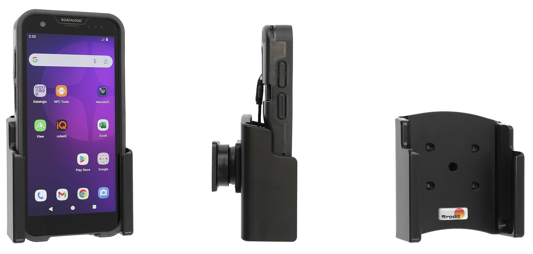 Brodit Halter Datalogic Memor 30/35 fits with RUBBER BOOT