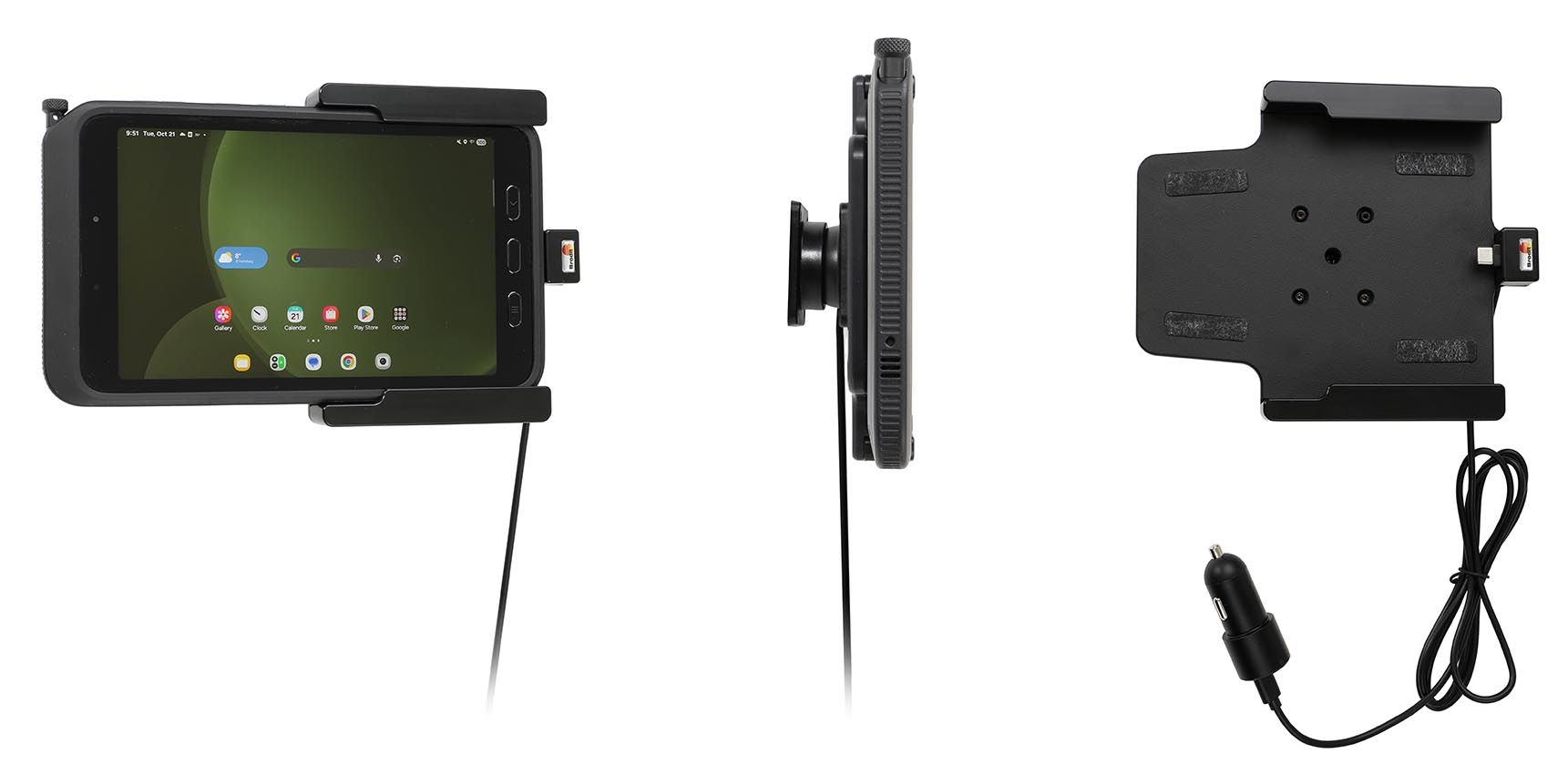Brodit Aktive Halter Samsung Tab Active 5 USB zig.stecker