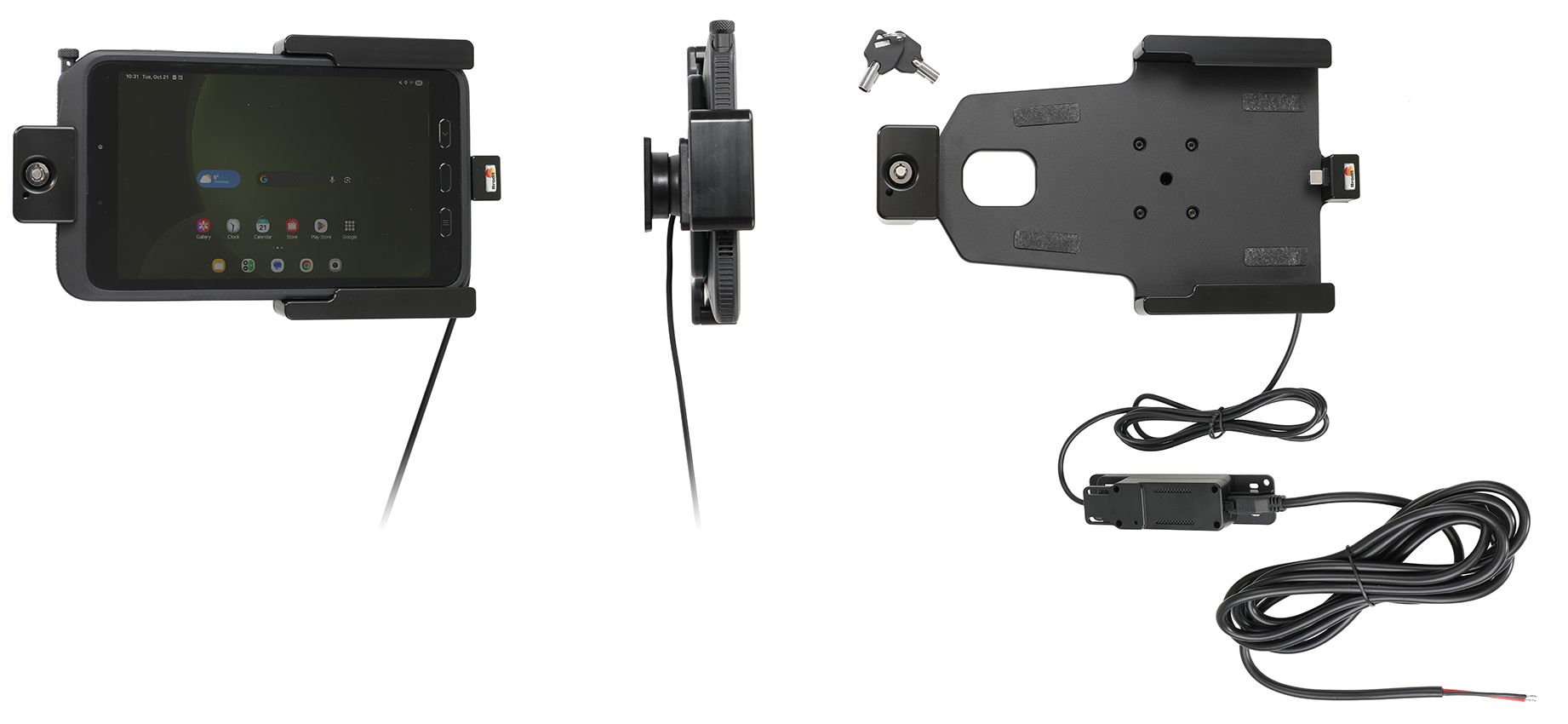 Brodit Festeinbau Halterung Samsung Tab Active 5 USB - skin