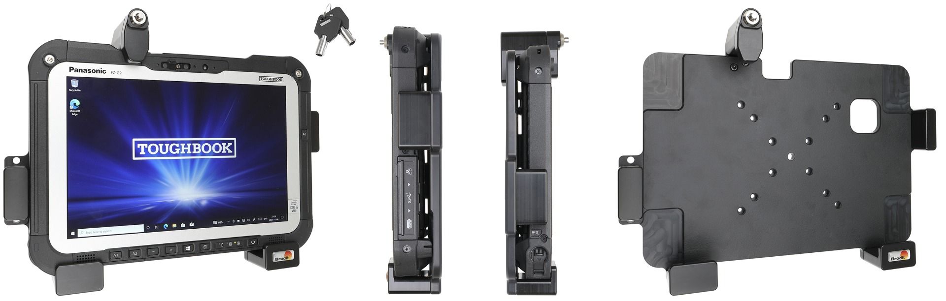Brodit Halterung Pan.Toughbook FZ-G2 Schloss -Vesa