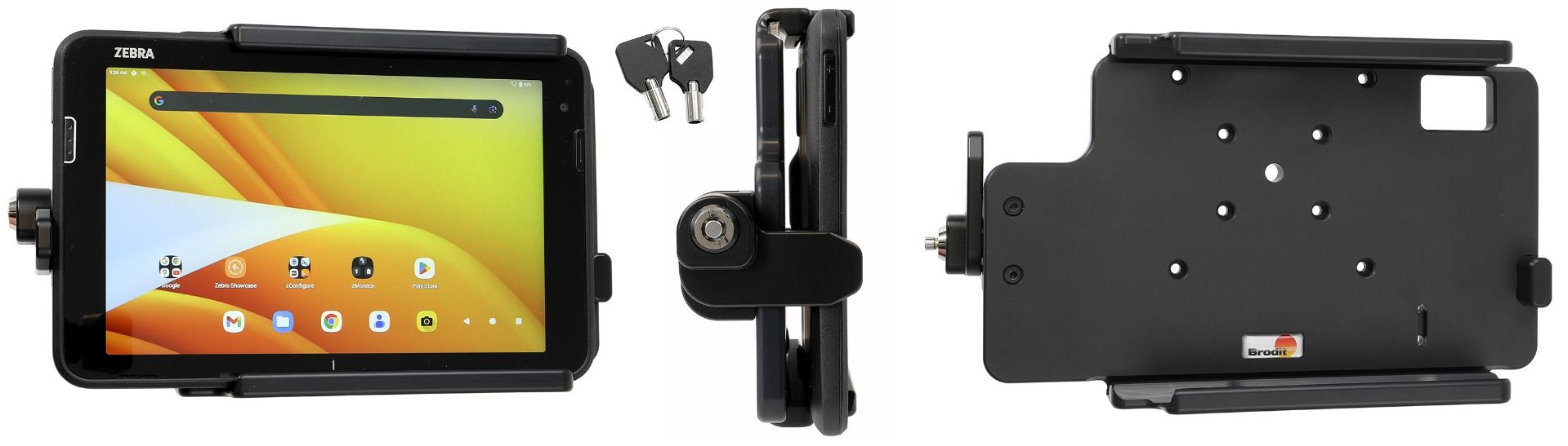 Brodit holder Zebra ET401 8"/keylock/